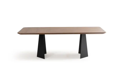 Product img 2, Monaco Metal Ayaklı Ceviz Masa